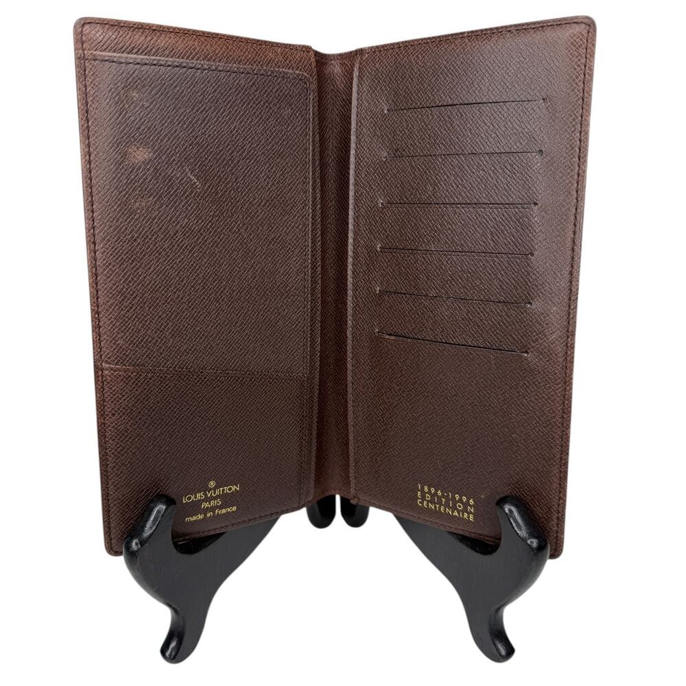 Louis Vuitton Damier Ebene Centenaire 1896-1996 Long Wallet/Passport Holder - Picture 3 of 12
